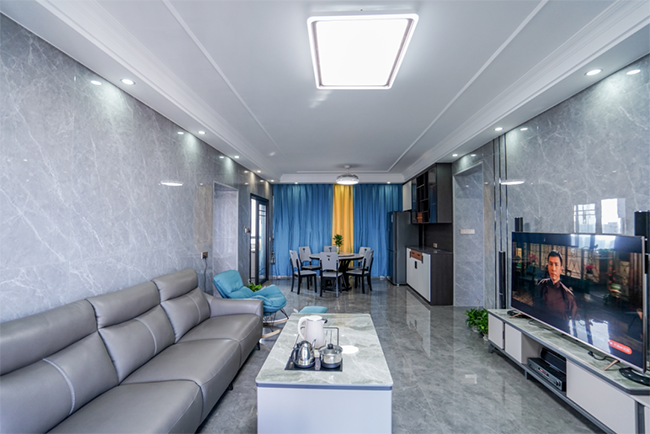 124㎡現代三居,簡單軟裝搭配,感受生活的小清新